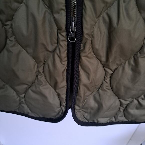 Everlane The ReNew Long Liner Quilted Coat Kalamata Green Oversized Wms Large - Picture 5 of 10